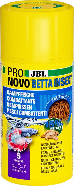 JBL Aquaristik und Terraristik ProNovo BETTA INSECT STICK S 100ml (Fighting fish, 100 ml)