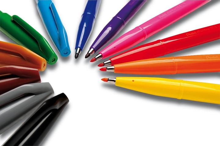 Image du produit Pentel Stylo pinceau, stylo fibre (Multicolore, 7 x)