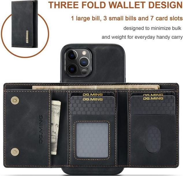 Actual product image Dg.Ming M1 Series Hardcase with Detachable Wallet (Apple iPhone 13 mini)