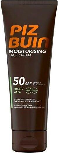 Piz Buin Feuchtigkeitsspendende Gesichtscreme SPF 50 - Intensive Feuchtigkeitszufuhr und fortschrittlicher (Sonnencreme Gesicht, SPF 50, 50 ml)