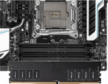 Actual product image PNY DDR4 PC 2666 CL19 (1 x 4GB, 2666 MHz, DDR4-RAM, DIMM)