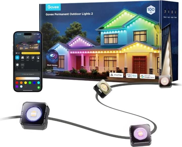 Actual product image Govee Permanent Outdoor Lights 2 - 30M (480 lm, IP67)