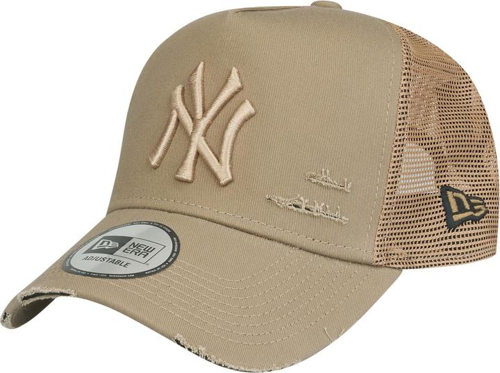 Produktbild New Era Mesh Trucker Cap DISTRESSED New York Yankees khaki