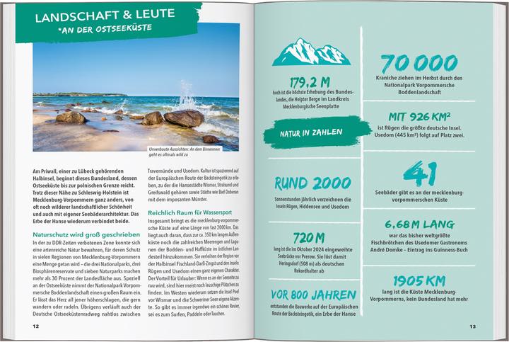 Produktbild OUTDOOR GUIDE Reiseführer Ostseeküste Mecklenburg-Vorpommern (Deutsch, Christine Lendt, 2025)