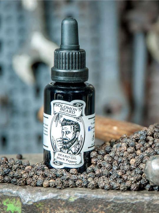 Image du produit Solomon's Beard Huile de barbe Poivre noir (30 ml)
