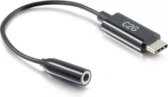 Produktbild C2G USB C to Aux (3.5mm) Adapter - USB C (0.09 m, 3.5mm Klinke (AUX))