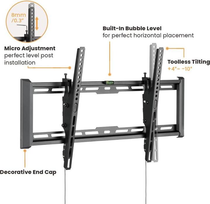 Produktbild Value TV-Wandhalterung, 47 mm Wandabstand (Wand, 80", 75 kg)