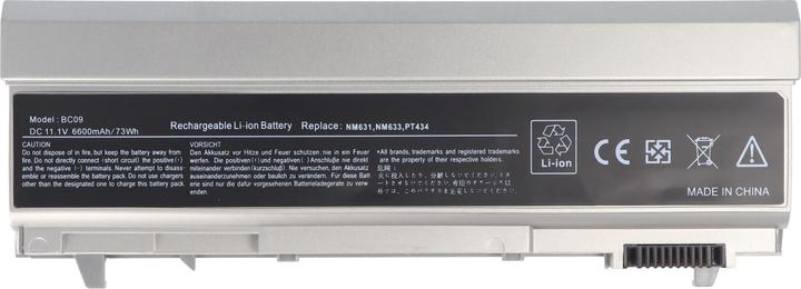 Image du produit Dell Akku Latitude E6500, E6510, E6410 (6 cellules, 6600 mAh)
