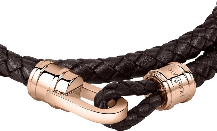 Immagine prodotto Morellato Moody Brac Rg+Pelle Marrone 42 (42 cm, Acciaio inossidabile, Cuoio)