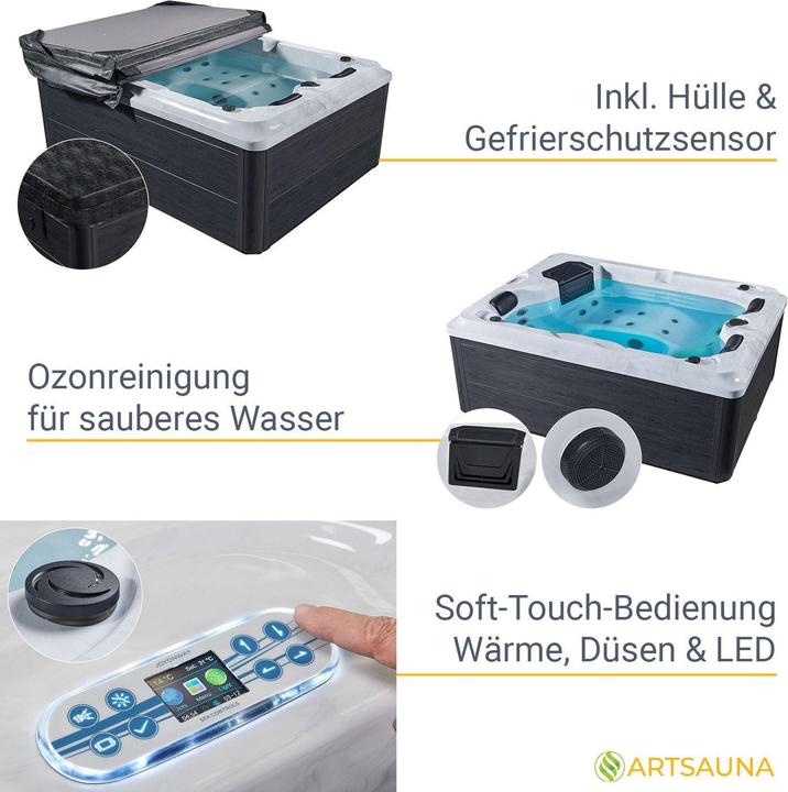 Produktbild Juskys Oasis mit LED (3 Pers.)