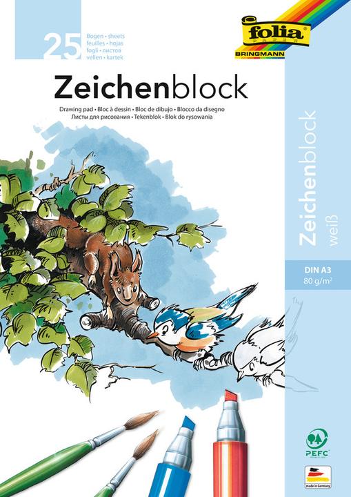 Folia Zeichenpapier Block (A3)