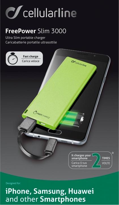 Produktbild Cellularline Freepower (3000 mAh, 10 W, 11.10 Wh)