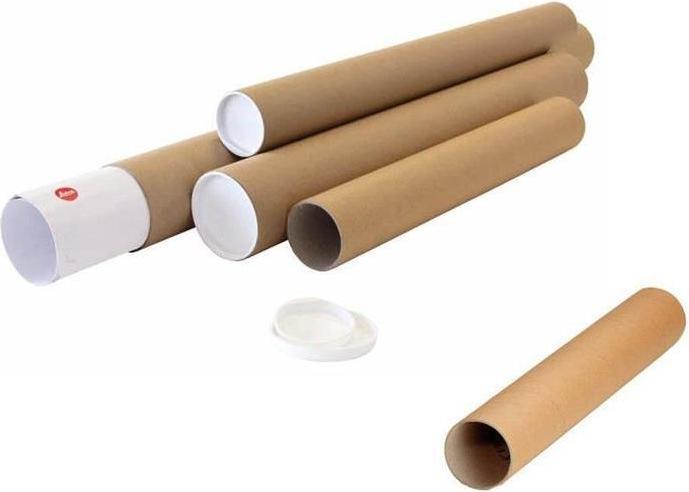 Image du produit Transpak Tube d'expédition diamètre 60mm longueur 430mm A2 brun épaisseur de paroi 2mm (20 x)