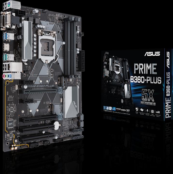 Image du produit ASUS Prime B360-Plus (LGA 1151, Intel B360, ATX)