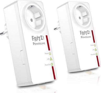 AVM FRITZ!Powerline 520E, Starterkit bis 500Mbit/s, 2 Adapter