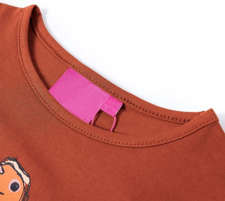 Produktbild VidaXL Kinder-Langarmshirt Cognac 140,Material: 95 % Baumwolle. 5 (140)