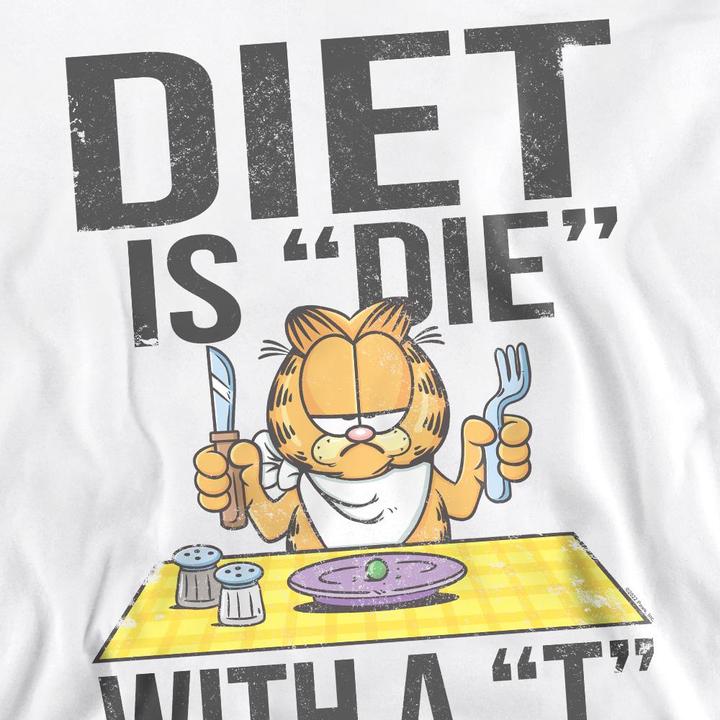 Immagine prodotto Garfield Diet Is Die With a T Felpa Adulto Unisex (L)
