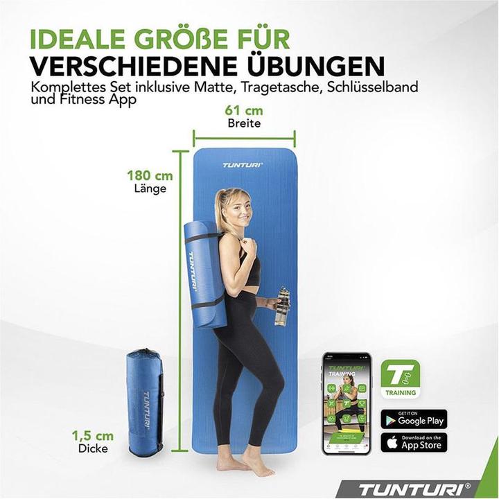 Actual product image Tunturi NBR Fitness Matte (15 mm)