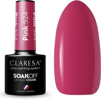 Claresa Soak Off UV/LED Pink hybrid polish 524 5g (Pink, UV-Gel Lack)