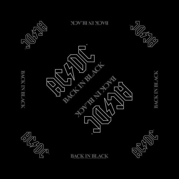 AC/DC Erwachsene Rücken In Schwarz Bandana