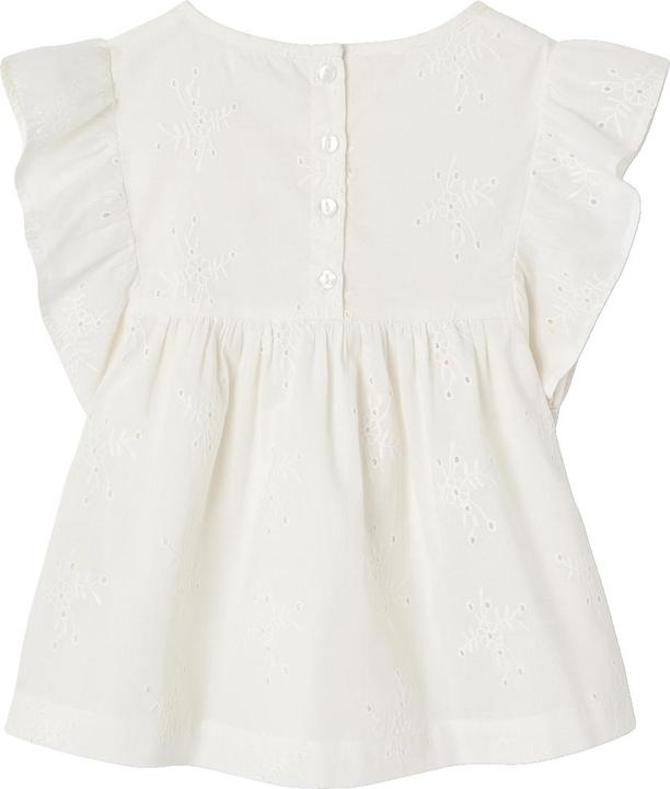 Vertbaudet Festliche Mädchen Bluse mit Lochstickereien