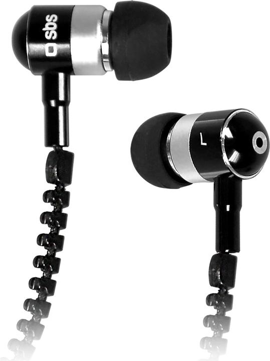 Produktbild SBS Stereo-Kopfhörer mit Kabel Zip, 3,5 mm Klinkenstecker mit Mikrofon und Antworttaste (Kabelgebunden)