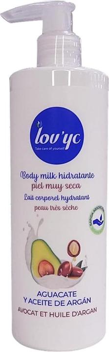 Lov'yc Lovyc Avocado und Arganöl Feuchtigkeitsspendende Körpermilch für sehr trockene Haut 400ml (Körpermilch, 400 ml)