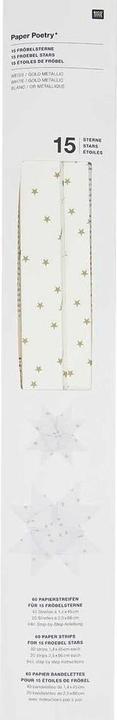 Produktbild Rico Design Papierstreifen "Goldsterne", 60 Streifen (120 g/m², 60 x)