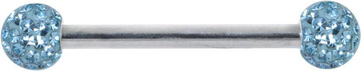 Bijouteria Brustpiercing (Chirurgenstahl 316L, Epoxiharz, Kristall)