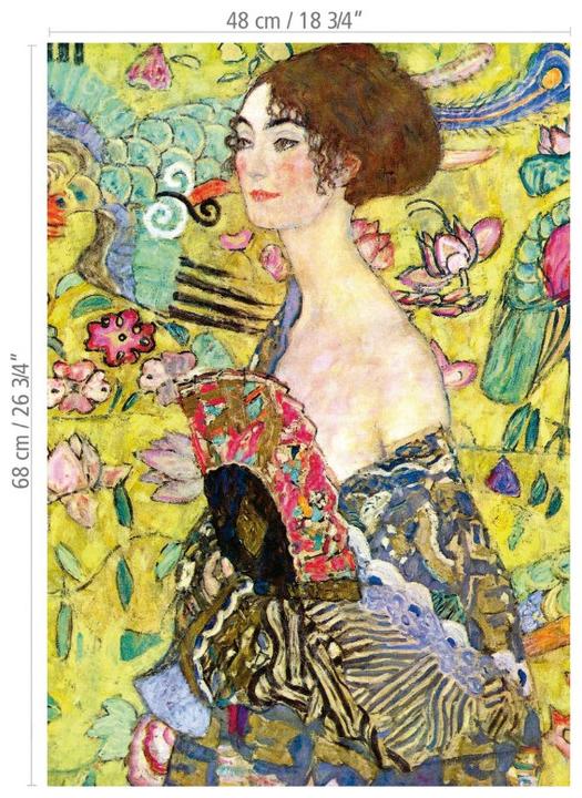 Productafbeelding Educa 19932 Πάζλ 1000Τεμ. Dame met waaier, Gustav Klimt (1000 onderdelen)
