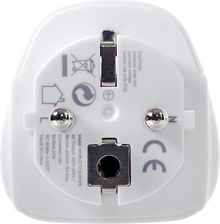 Actual product image Lifeventure World to Europe Travel Adaptor