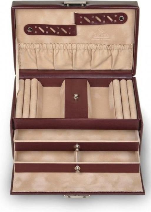 Produktbild Sacher 27.107.010.143 - Schmuckkoffer Eva New Classic, bordeaux (Echt Leder)