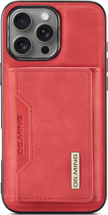 Actual product image Dg.Ming iPhone 12 / 12 Pro - Etui, Leder-Optik, Kartenfach & Magnetverschluss, Rot (Apple iPhone 12 Pro, Apple iPhone 12)