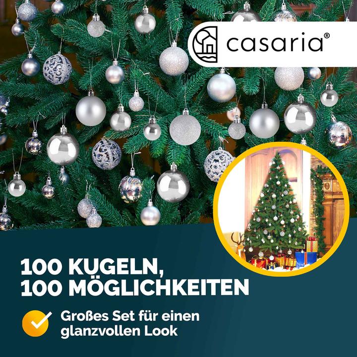 Produktbild Deuba Weihnachtsbaumkugeln (100 -teilig)