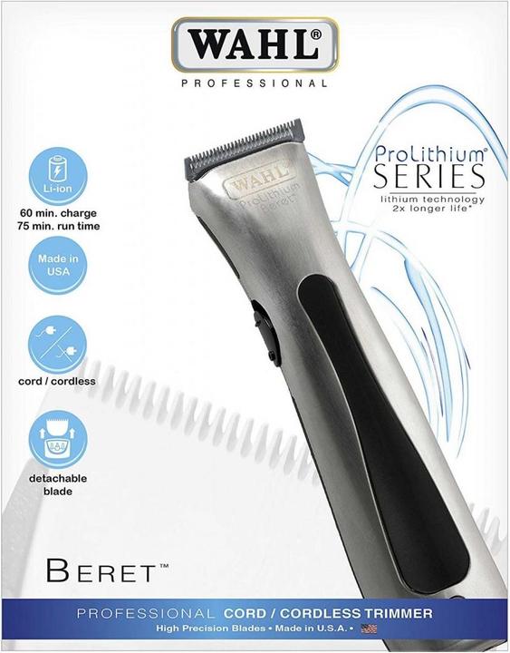 Actual product image Wahl 8841-616 ProLithium Beret Silver Hair Trimmer