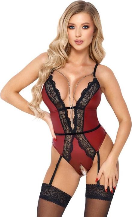 Actual product image Abierta Fina Body red/black L (L)
