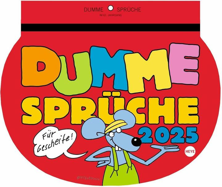 Actual product image Heye Picture Calendar Silly Sayings (21 x 29 cm, Hardcover, German)