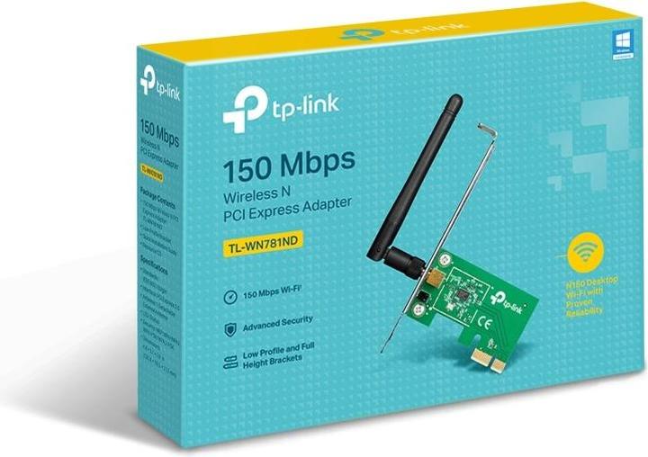 Actual product image TP-Link TL-WN781ND, Wireless N PCI-E Adapter (Mini PCI Express)