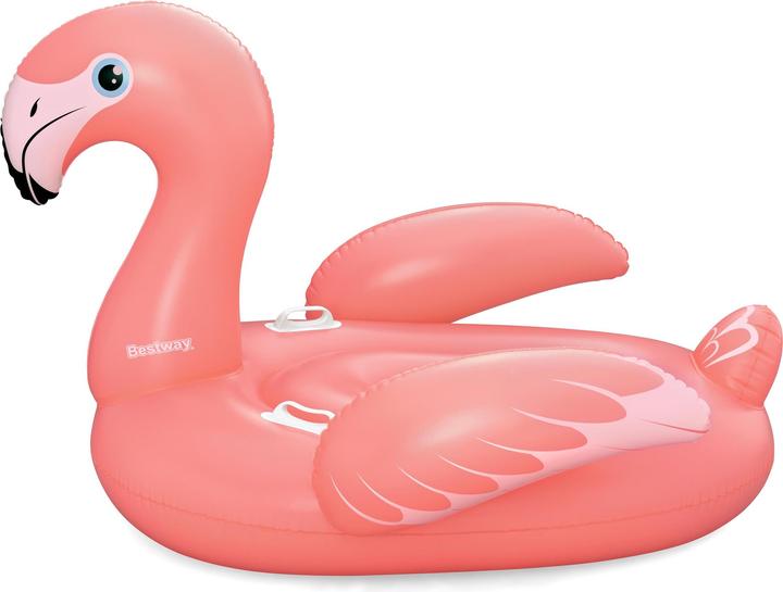 Image du produit Bestway Bouée à chevaucher flamant rose Flamenco pour adultes 1,68 m x 1,20 m