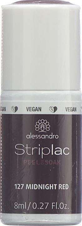 Immagine prodotto Alessandro Striplac Peel o Soak (127 Rosso notte, Smalto pelabile)