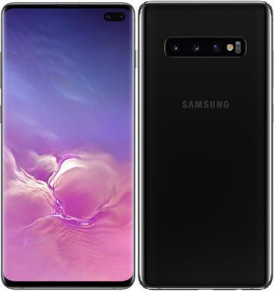 Actual product image Samsung Galaxy S10+ (128 GB, Prism Black, 6.40", Hybrid Dual SIM, 16 Mpx, 4G)