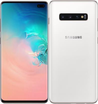 Actual product image Samsung Galaxy S10+ (12GB) (1000 GB, Ceramic White, 6.40", Hybrid Dual SIM, 16 Mpx, 4G)