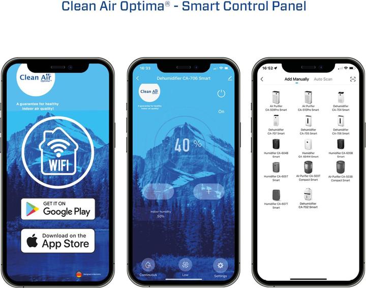 Produktbild Clean Air Optima CA-702 Smart (20 m², 5 l/24h)