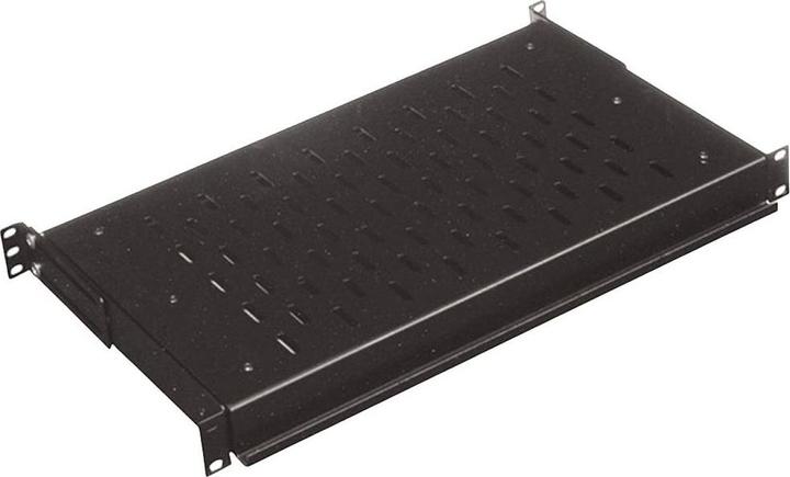 Actual product image Conteg 26205059 19 inch Apparaatbodem voor patchkast Uittrekbaar Zwart