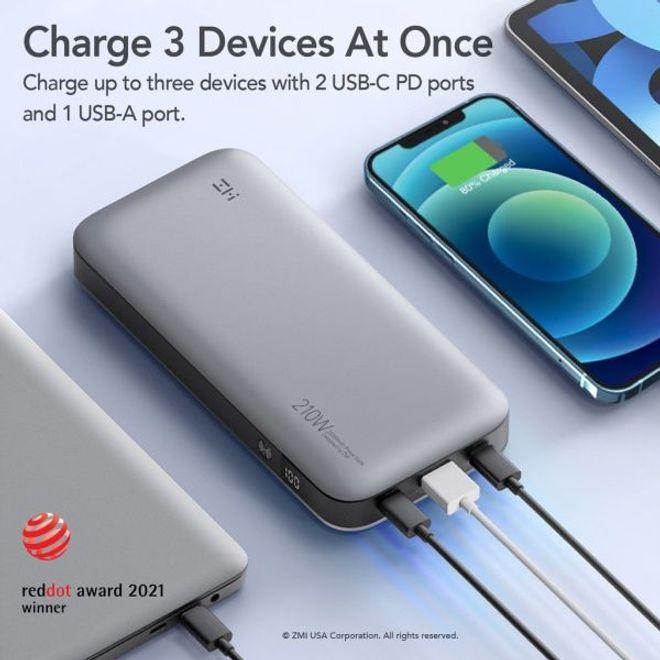 Image du produit ZMI Powerpack 25000 mAh, banque d'alimentation de 210 W (QB826G) (25000 mAh, 100 W, 92.50 Wh)