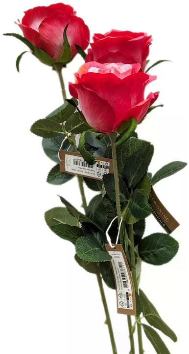Image du produit Chalet Fleur artificielle bouquet de roses 87 cm, fuchsia (87 cm)