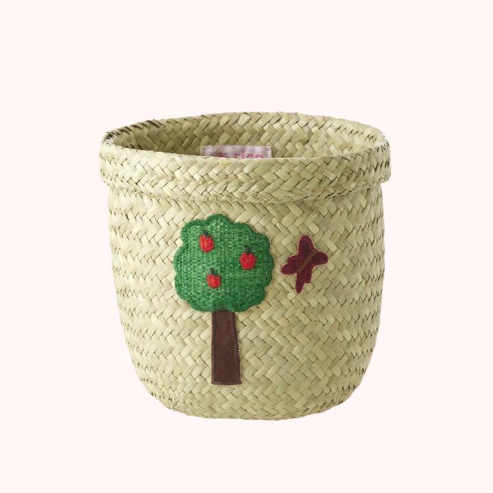 Produktbild Rice Aufbewahrungskorb Bast Raffia Small Happy Forest