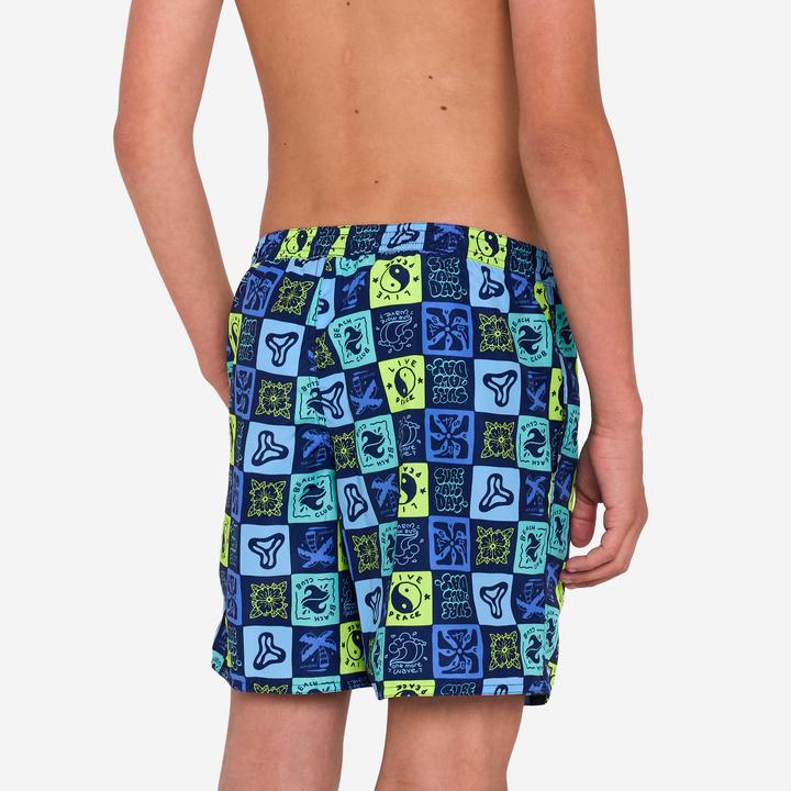 Image du produit Olaian Short de bain surf à poches Garçon - 100 Surfallday multicolore (8, 9, 10)
