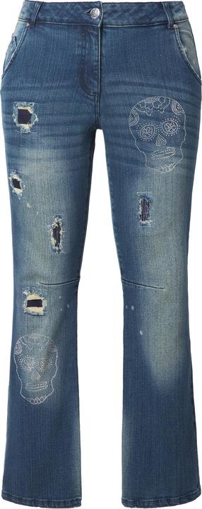 Produktbild Angel of Style Jeans Paula, Straight Fit, Totenkopf, Destroys (48)