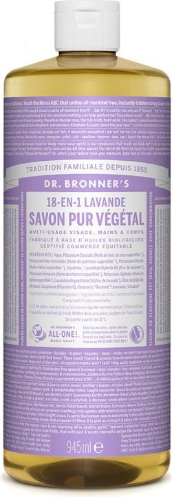Image du produit Dr. Bronner's 18-IN-1 Lavande (Savon liquide, 945 ml)